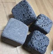 현무암 사구석 (사고석,사괴석,cube stone)-8알(1세트)